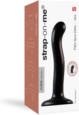 Strap-On-Me - G-Spot en P-spot Dildo - Zwart — thumbnail 4