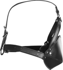 Hoofdharnas met Mondbedekking en Ademend Ball Gag - Zwart — thumbnail 9