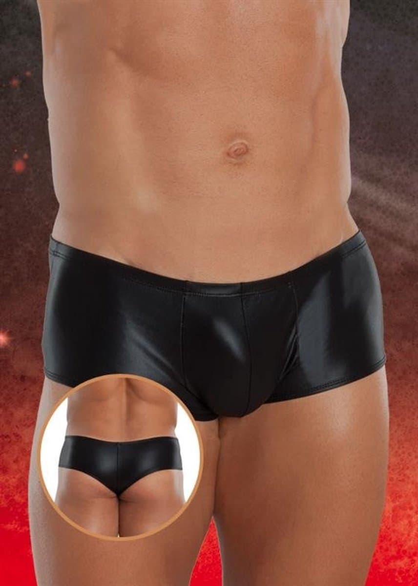 SoftLine Collection - Spannende zijden herenslip Zwart M — afbeelding 1