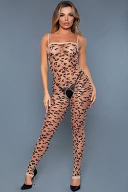 Be Wicked - Luscious Leopard - Bodystocking - Panter Print - One Size — thumbnail 1