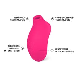 LELO SONA 2 Cruise – Sonische Clitorale Stimulator – Waterdicht – Cruise Control – Cerise — thumbnail 3