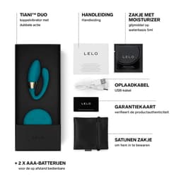 LELO TIANI Duo – Koppelvibrator – Dubbele Motoren – Afstandsbediening – Ocean Blue — thumbnail 3