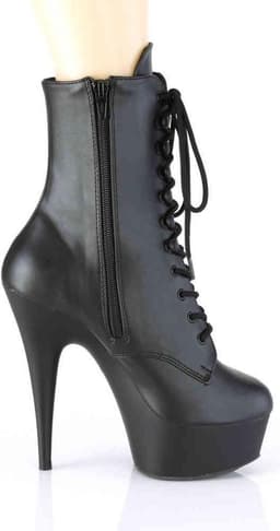 Pleaser - DELIGHT-1020PK Plateau Laarzen - US 10 - 40 Shoes - Zwart — thumbnail 5