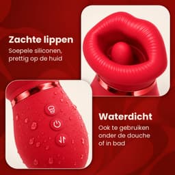 Tong Vibrator 3-in-1 - Clitoris Stimulator & Clitoris Zuiger met Likkende Tong - Vibrators voor Vrouwen Realistisch - Sex Toys voor Vrouwen en Koppels — thumbnail 5