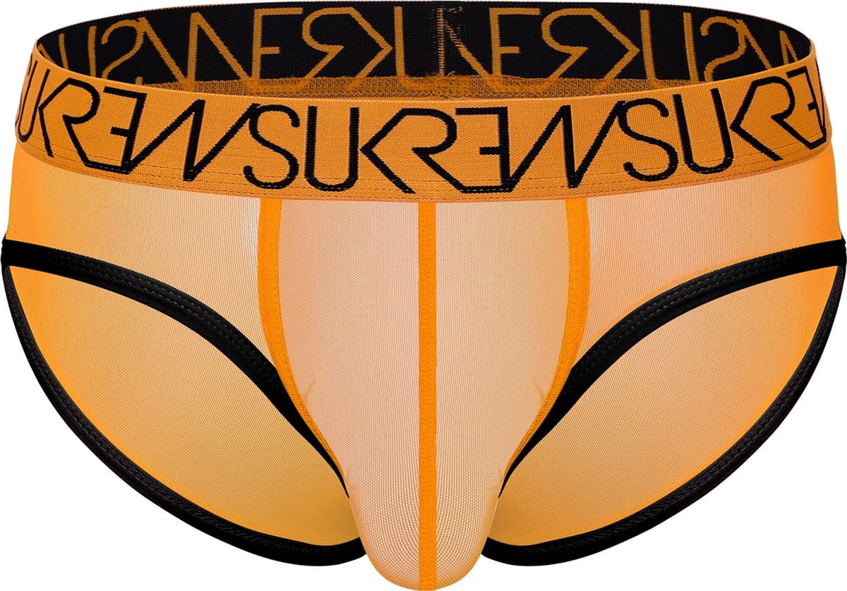 SUKREW Sheer Apex Brief Blaze - MAAT XXL - Erotisch Heren Ondergoed - Slip voor Man - Sexy mannen Slip — afbeelding 1