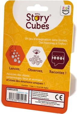 Verhalen Dobbelspel - Fantasie Spel - Creatief Vertellen - 54 Symbolen - 9 Dobbelstenen - Assortiment — thumbnail 4