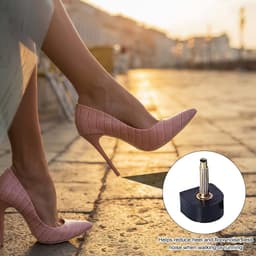 stiletto-schoenen met hoge hakken, vervangende schoenen, hakkappen, antislip, stopreparaties, 10 paar — thumbnail 5