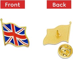 20 stuks Britse pinspelden, klein Verenigd Koninkrijk, vlaggenpin, metalen broche, nationale badge, voor rugzak, jas, kleding, collar fans, verzamelaars, reizigers — thumbnail 2