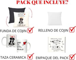 Decoratie set - Cadeaupakket - Romantisch cadeau - Handgemaakt in Spanje - 35 x 35 cm - Multicolor — thumbnail 3