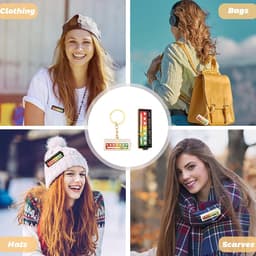 Mijn Sociale Batterij Speld, 2 Grappige Broche voor Sociale Stemming voor 7 Dagen ＋2 Sleutelhanger Schuiver Sociale Batterij Badge, Grappige Sociale Batterij voor Zelfexpressie — thumbnail 4