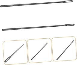 Fluit Reiniger - Schoonmaak Staaf - Onderhoud Instrument - Duurzaam Plastic Materiaal - 8 Stuks - Zwart — thumbnail 3