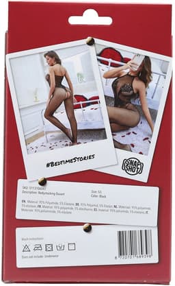 Snapshot - #bedtimestories - Bodystocking met Open Kruis - One Size - Zwart — thumbnail 4