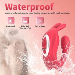 Daity Vibrator met afstandsbediening via app voor stellen, seksspeeltjes voor volwassenen, vibrator voor in de slip met konijnenstimulator voor G-spot, clitoris en penis, seksspeeltje voor vrouwen — thumbnail 5