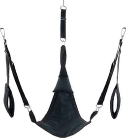 Triangle canvas sling - 3 or 4 points - Full set - Black — thumbnail 3