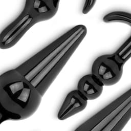 Butt Plug Set 4 Stuks - Zwart — thumbnail 2
