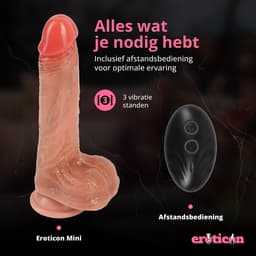 Eroticon Rocco Zelf Neukende Mini Sexmachine - 2 in 1 Dildo Vibrator - Sex Machine - Sex Toys Voor Vrouwen & Mannen - Unieke Zelf Neukende Vibo - Oplaadbaar - Draadloos - Neukmachine - Sexmachine - Fuckmachine - Siliconen - Incl. Afstandsbediening — thumbnail 2
