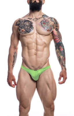 Cut4Men - Klassieke Herenstring - Neon Groen M — thumbnail 1