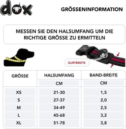 DDOXX Air Mesh hondenhalsband, reflecterend, gewatteerd, verstelbaar | Veel kleuren en maten | voor klein, middelgroot en groot | Halsbanden voor puppykatten | Rood, S, arnet voor Hond — thumbnail 2