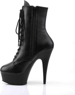Pleaser - DELIGHT-1020 Plateau Laarzen - US 8 - 38 Shoes - Zwart — thumbnail 3
