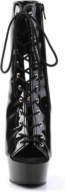 Pleaser - DELIGHT-1016 Plateau Laarzen - US 12 - 42 Shoes - Zwart — thumbnail 2