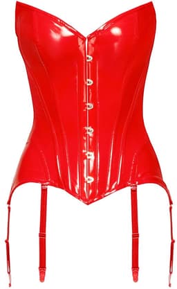 Vinyl Corset Rood S — thumbnail 4