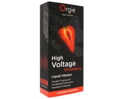 Orgie - High Voltage Strawberry Liquid Vibrator – Stimulerende Gel met Aardbeiensmaak