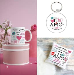 Luxe Cadeauset: Kussen met Vulling, Mok en Sleutelhanger voor Valentijnsdag en Jubileum — thumbnail 4