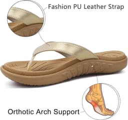 Comfortabele Orthopedische Flip Flops voor Dames - Lichte en Ademend Teenslippers voor Zomer en Strand — thumbnail 2
