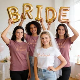 T-shirt voor Vrijgezellenfeesten: Team Bruid en Bruidsmeisjes — thumbnail 1