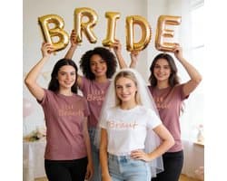 T-shirt voor Vrijgezellenfeesten: Team Bruid en Bruidsmeisjes