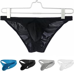 Heren Ondergoed Slip Laaggetailleerd Transparant Dunne Zwembroek — thumbnail 4