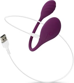 Easy Choice - Koppelvibrator - Sex Toys voor Vrouwen en Mannen - Vibrators voor Vrouwen en Mannen - G-Spot Vibrator - Koppel Vibrator - Glijmiddel Waterbasis - EasyGlide Glijmiddel - Erotische Giftset - Cadeau Vrouw en Man - EasyToys - Paars — thumbnail 5