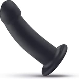 No-Parts - Charlie Dildo 14.5 cm - Zwart — thumbnail 1