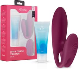 Easy Choice - Koppel Vibrator - Sex Toys voor Vrouwen en Mannen - Vibrators voor Vrouwen - Dubbele Stimulatie - Glijmiddel Waterbasis - EasyGlide Glijmiddel - Erotische Giftset - Cadeau Man en Vrouw - EasyToys - Paars — thumbnail 1
