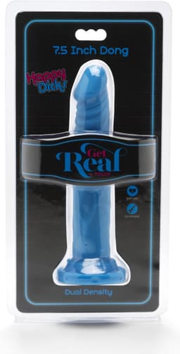 Get Real – Dual Density Dildo met Zuignap met Aders in Stijlvol Opvallend Ontwerp Verharde Kern - 19 cm – Roze — thumbnail 3