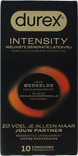 Durex Intensity Condooms 10st - Nieuwste generatie ultradunne, latexvrije condooms voor mannen – Gedeelde lichaamswarmte — thumbnail 14