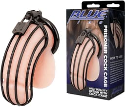 Blueline - Prisoner Cock Cage Kuisheidskooi - Zwart — thumbnail 1