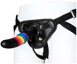Dreamtoys Essentials strap-on massief dildo - Multicolor — thumbnail 5