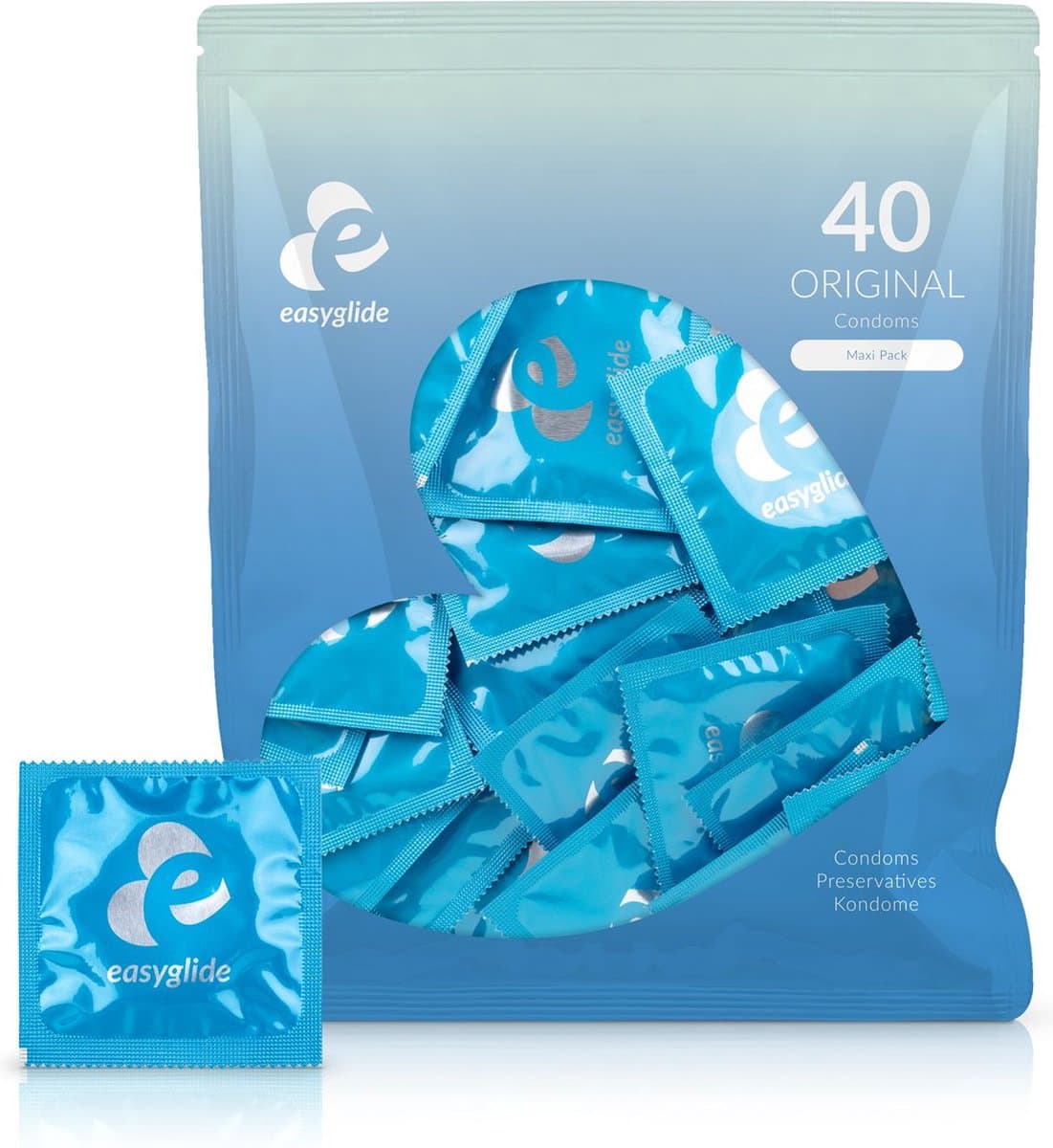 EasyGlide - Original Condooms - Condooms met Glijmiddel - 40 stuks — afbeelding 1