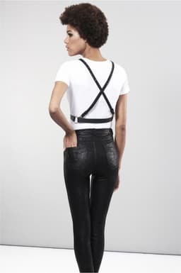 Bijoux Indiscrets Maze Net Cleavage Harnas - Zwart — thumbnail 5
