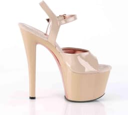 Pleaser - SKY309TT Sandaal met enkelband, Paaldans schoenen - Paaldans schoenen - 37 Shoes - Creme — thumbnail 5