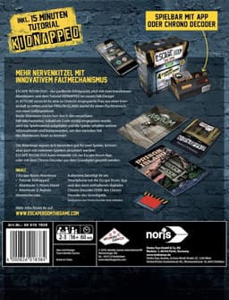 Noris 606101838 - Escape Room DUO, familie en gezelschapsspel voor volwassenen, incl. 2 gevallen en promocase met nieuw vouwmechanisme, vanaf 16 jaar — thumbnail 3