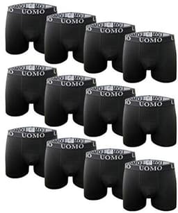 Channo Men's Cotton Boxer Shorts, 12 Pack, UOMO Series, Soft and Comfortable — thumbnail 1