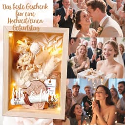 Romantische Huwelijksgeschenken voor Bruidspaar met Eeuwige Bloemen en Persoonlijke Touch — thumbnail 3