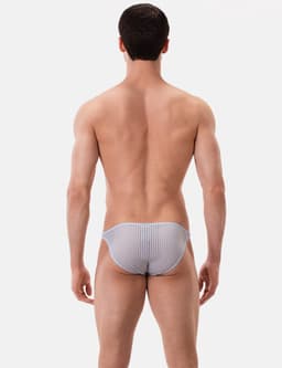 Barcode Berlin Reigi Brief Bluebeige - MAAT L - Erotisch Heren Ondergoed - Slip voor Man - Sexy mannen Slip — thumbnail 3