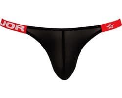 JOR Frost Thong Black - MAAT M - Erotisch Heren Ondergoed - String voor Man - Sexy mannen String