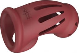 Model 28 - Ultra Soft Silicone Chastity Cage - Red — thumbnail 7