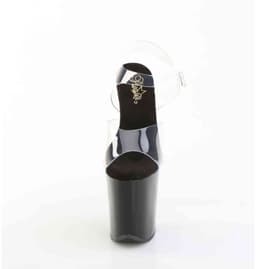 Pleaser - FLAMINGO808PREM Sandaal met enkelband, Paaldans schoenen - US 7 - 37 Shoes - Transparant — thumbnail 2