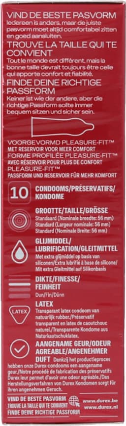 Durex - Condoooms Thin Feel Extra Lube 10 st. — thumbnail 9