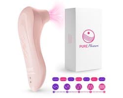 Pure Pleasure ® Vibrators voor Vrouwen - Luchtdruk Vibrator - 10 Zuigstanden – Clitoris Stimulator voor Vrouwen – Oplaadbaar & Fluisterstil – Roze